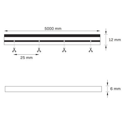 LED traka NEON 5 m LED/27W/12V IP65 ružičasta