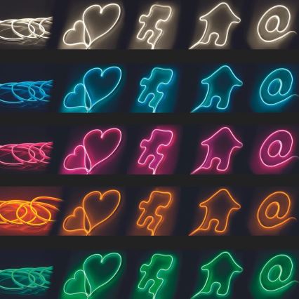 LED traka NEON 5m LED/40W/24V narandžasta IP65