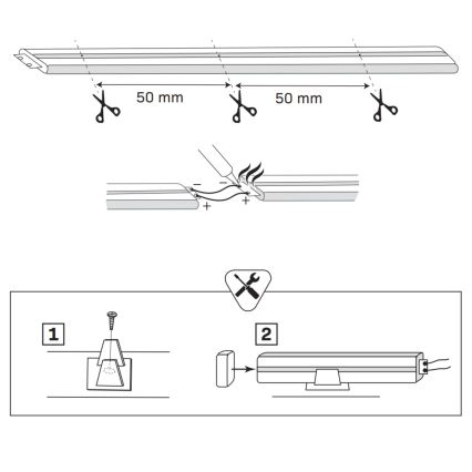LED traka NEON 5m LED/40W/24V plava IP65