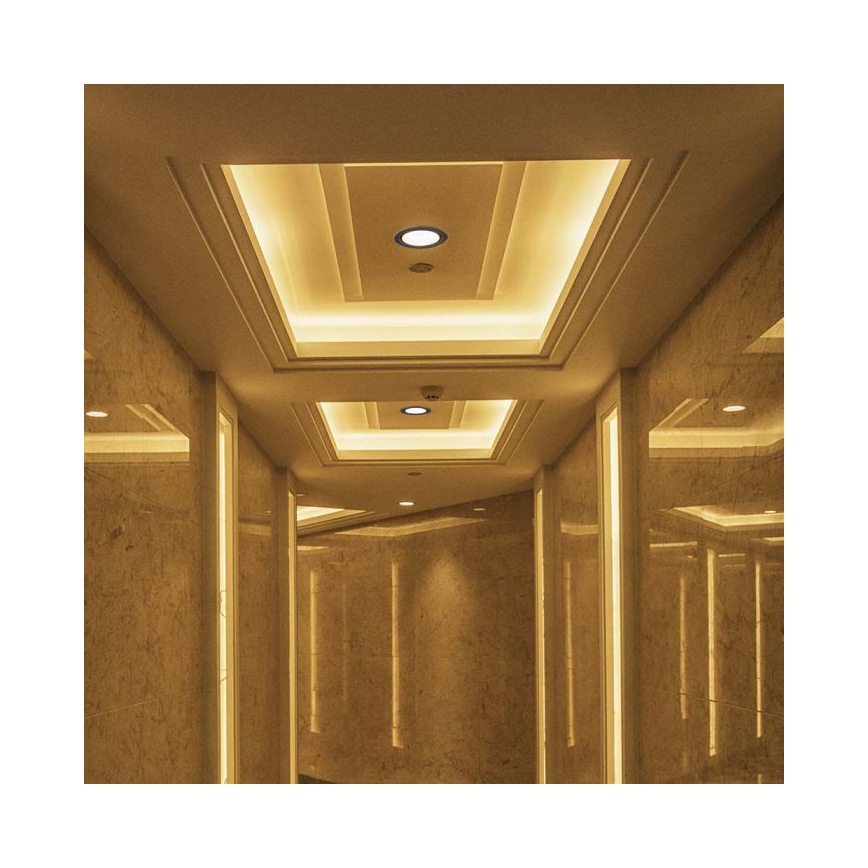 LED ugradna spot svetiljka LED/20W/230V 3000/4000/6400K prečnik 16,5 cm crna