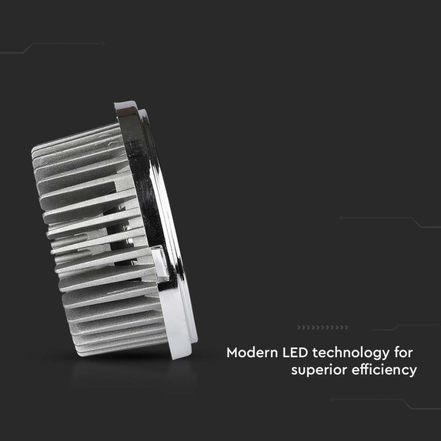 LED ugradno spot svetlo LED/20W/230V 4000K 40°/20° prečnik 11 cm sjajni hrom
