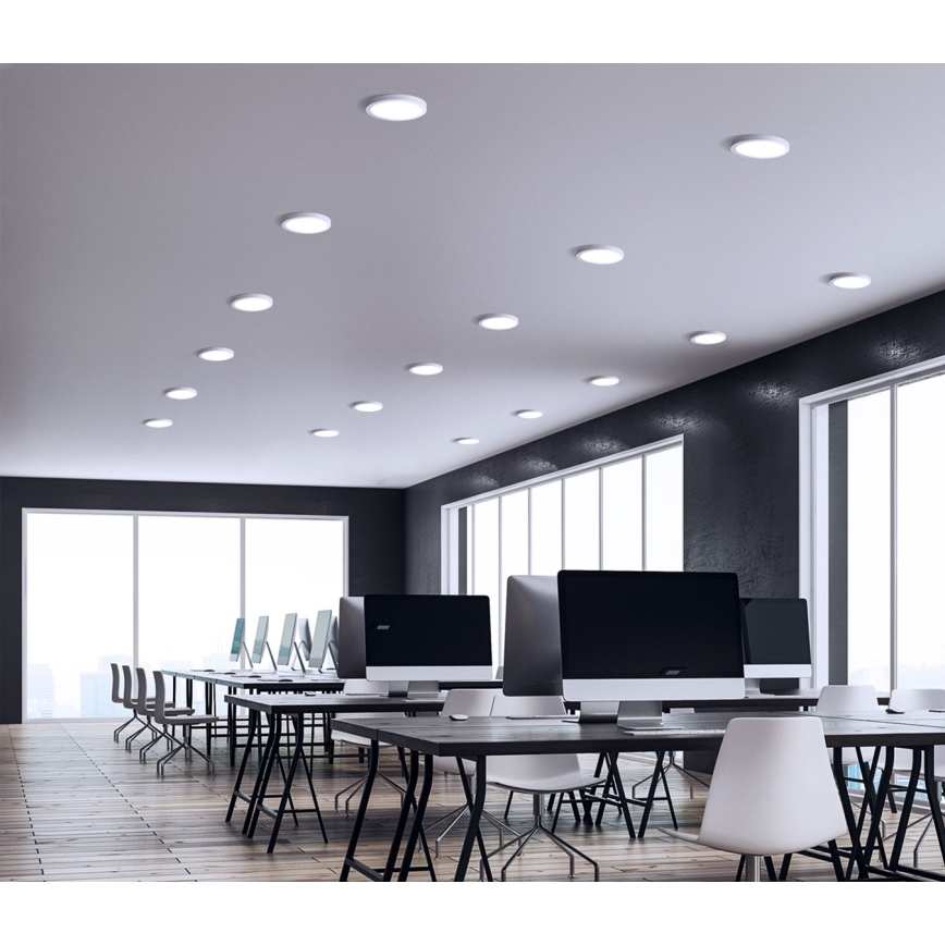 LED ugradna svetiljka ALGINE 2u1 LED/12W/230V 3000K bela