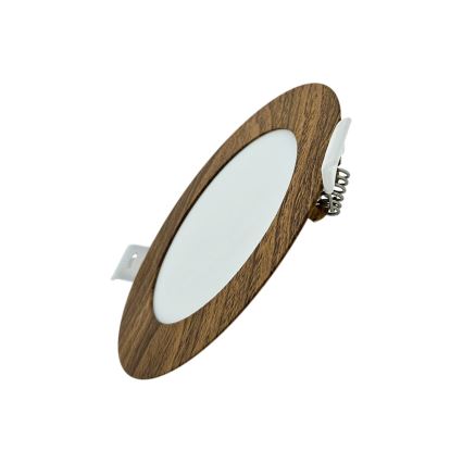 LED ugradna svetiljka CIRCLE LED/6W/230V 4200K, prečnik 11,8 cm, braon
