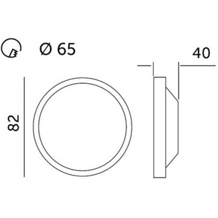 LED ugradna svetiljka HALO LED/5W/230V 3000K
