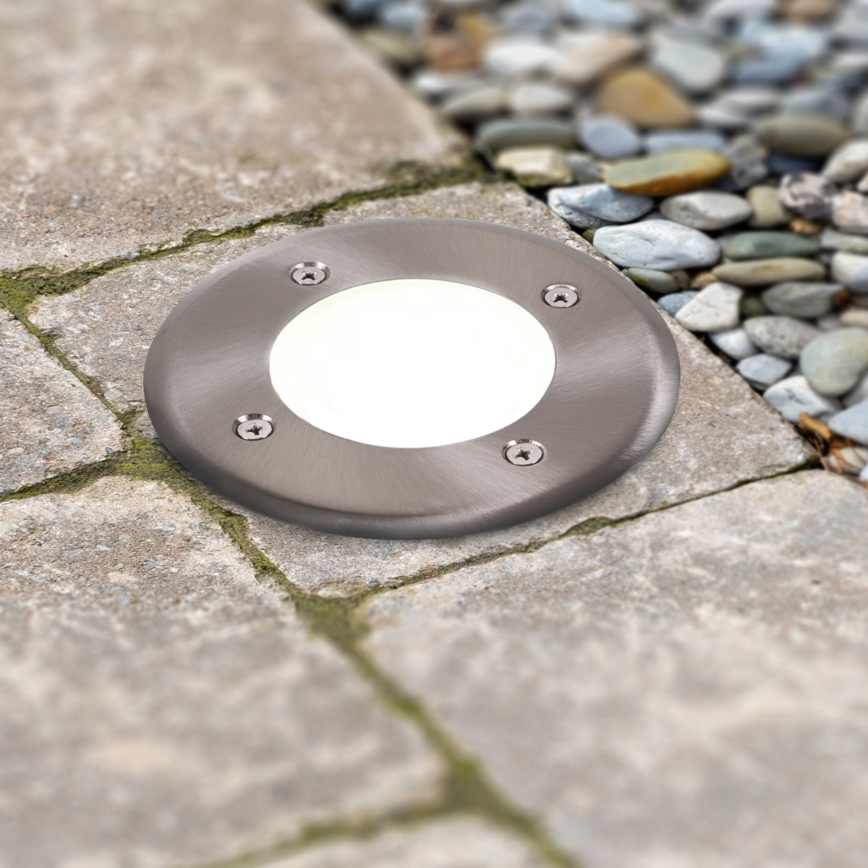 LED ugradna svetiljka MIVO LED/3W/230V prečnika 12 cm IP67 mat hrom