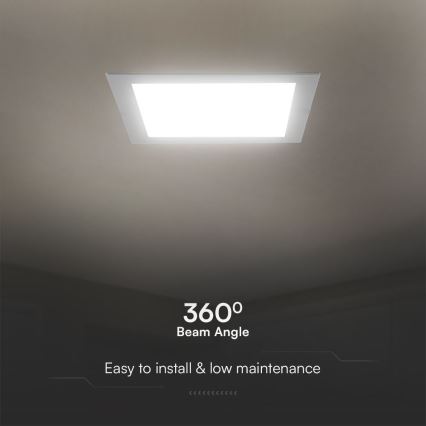 LED ugradna svetiljka sa SAMSUNG čipom LED/24W/230V 3000K 29,5x29,5 cm bela