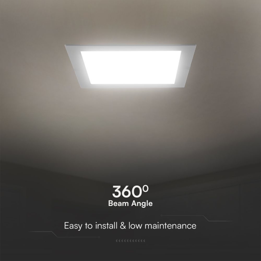 LED ugradna svetiljka sa SAMSUNG čipom LED/24W/230V 3000K 29,5x29,5 cm bela