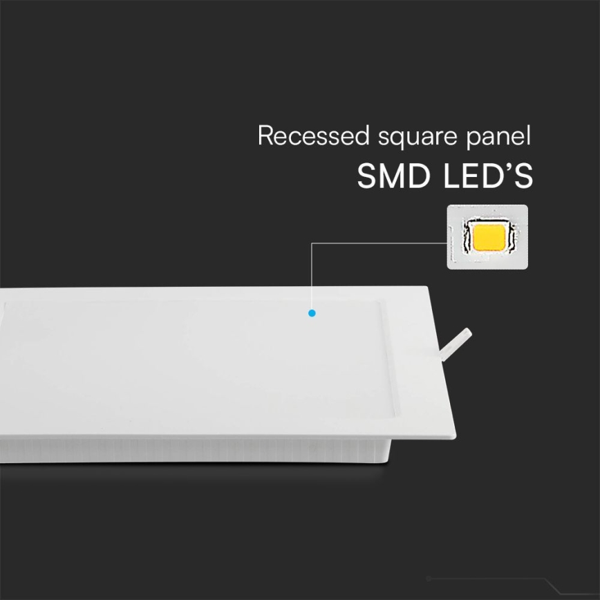 LED ugradna svetiljka sa SAMSUNG čipom LED/24W/230V 3000K 29,5x29,5 cm bela