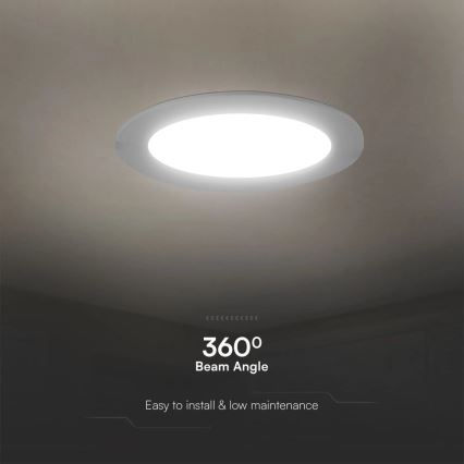 LED ugradna svetiljka SAMSUNG CHIP LED/3W/230V 6500K prečnik 9,5 cm bela