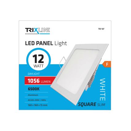LED ugradna svetiljka SQUARE LED/12W/230V 6500K