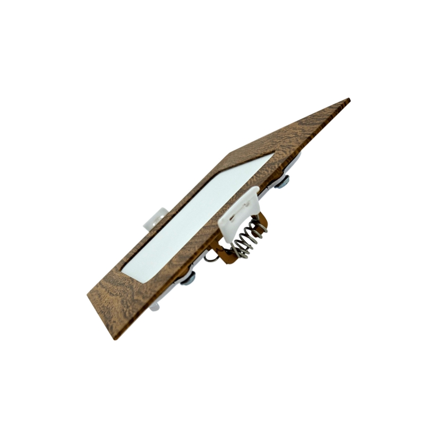 LED ugradna svetiljka SQUARE LED/6W/230V 4200K 11,8x11,8 cm braon