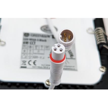 LED ugradna svetiljka VEGA LED/18W/230V 2900/3900/5800K prečnik 22,5 cm, crna