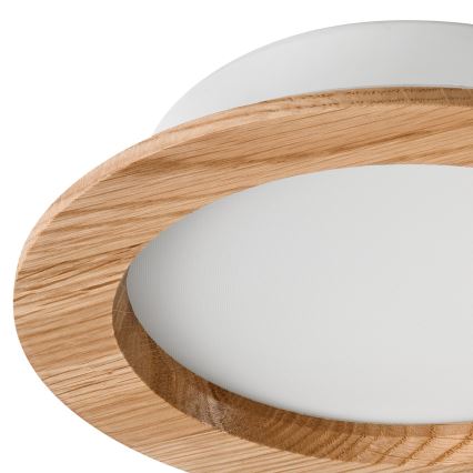 LED ugradna svetiljka WOODY SPOT LED/16,5W/230V 4000K hrast, prečnik 18,5 cm
