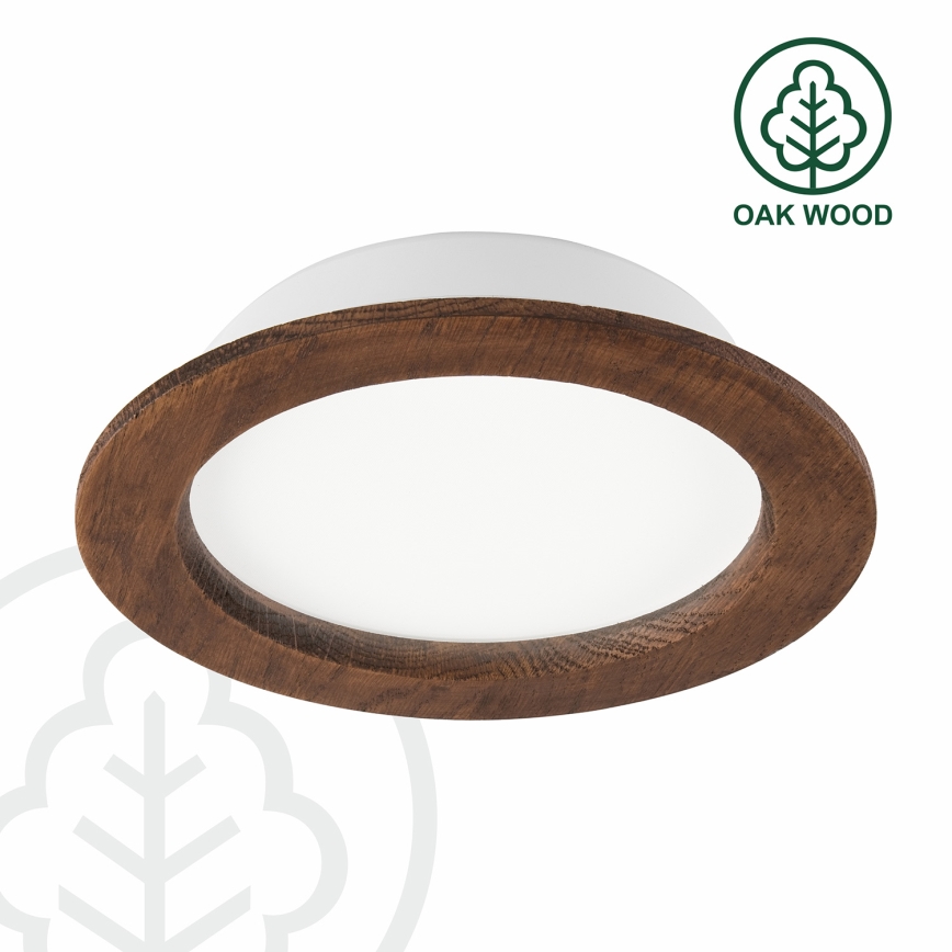 LED ugradna svetiljka WOODY SPOT LED/16,5W/230V 4000K trešnja, prečnik 18,5 cm