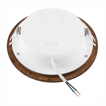 LED ugradna svetiljka WOODY SPOT LED/16,5W/230V 4000K trešnja, prečnik 18,5 cm