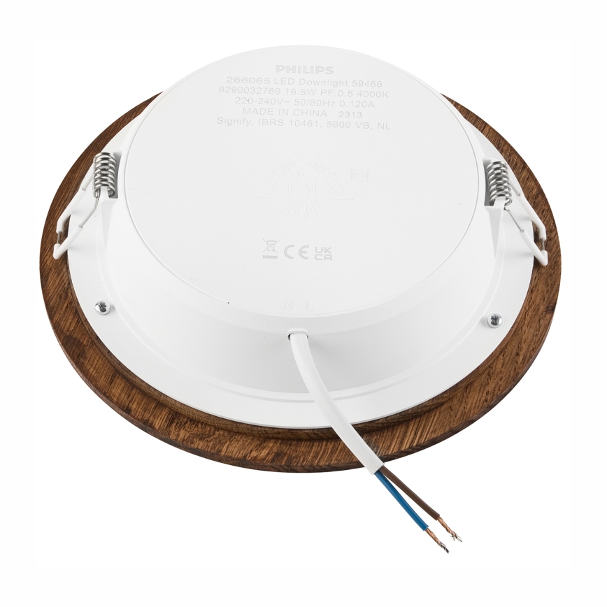 LED ugradna svetiljka WOODY SPOT LED/16,5W/230V 4000K trešnja, prečnik 18,5 cm
