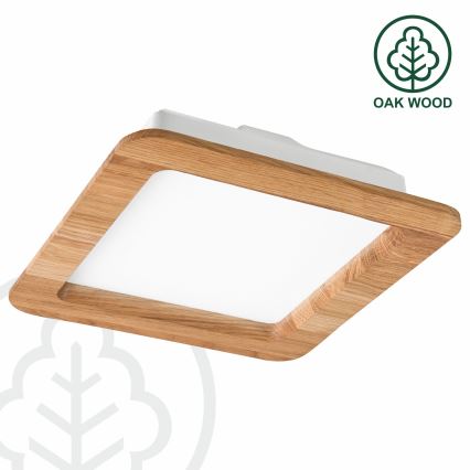 LED ugradna svetiljka WOODY SPOT LED/17W/230V 3000K hrast 18,5x18,5 cm
