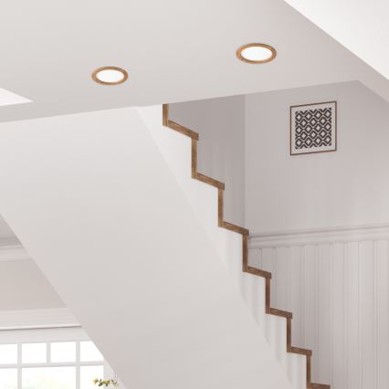 LED ugradna svetiljka WOODY SPOT LED/23,5W/230V 4000K hrast, prečnik 23,5 cm