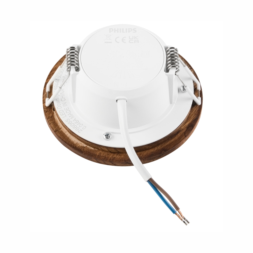 LED ugradna svetiljka WOODY SPOT LED/5,5W/230V 4000K trešnja, prečnik 10 cm