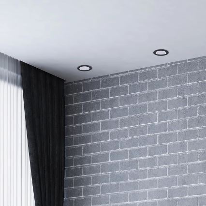 LED ugradna svetiljka ZOE LED/4,8W/230V crna