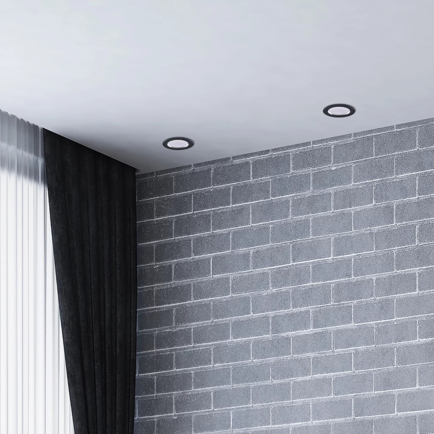 LED ugradna svetiljka ZOE LED/4,8W/230V crna