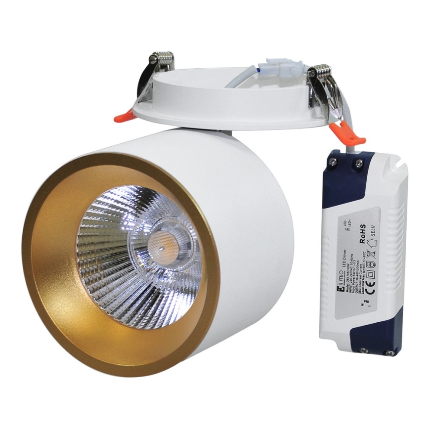 LED ugradna tačkasta svetiljka HARON LED/20W/230V bela
