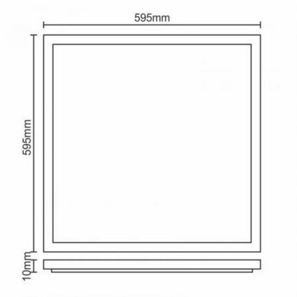LED ugradni panel LED/40W/230V 4500K