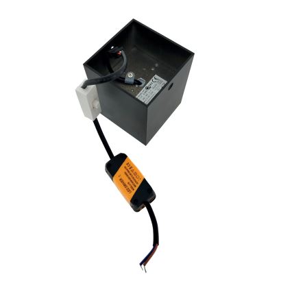 LED ugradni spot LED/5W/230V 3000/4000/6400K 7,5x7,5 cm crna