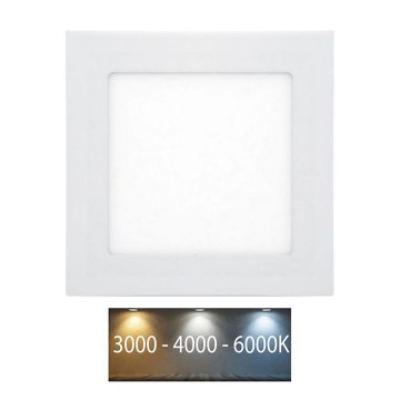 LED ugradno kupatilsko svetlo RAFA LED/6W/230V 3000/4000/6000K 12x12 cm IP44 belo
