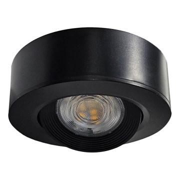 LED ugradno/površinski montirano spot svetlo 2u1 LED/5W/230V 4200K pr. 9,3 cm crno