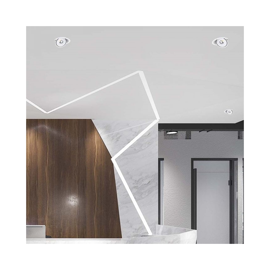 LED ugradno spot svetlo LED/12W/230V 3000/4000/6400K prečnik 12 cm bela