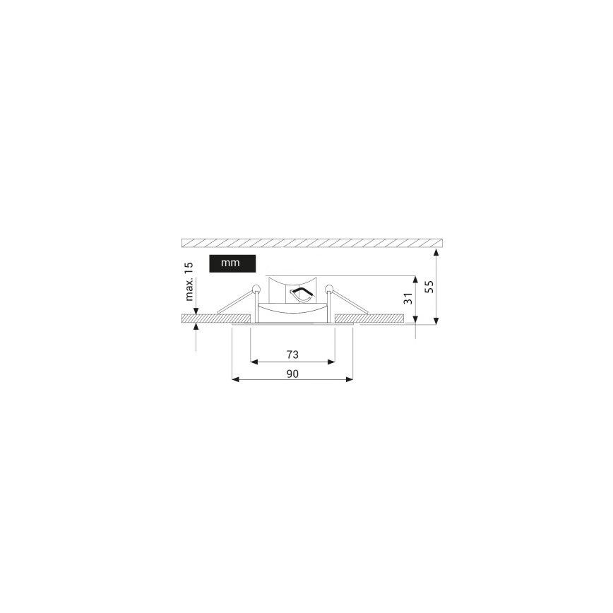 LED ugradno stropno svetlo EYE LED/5W/230V 3000K