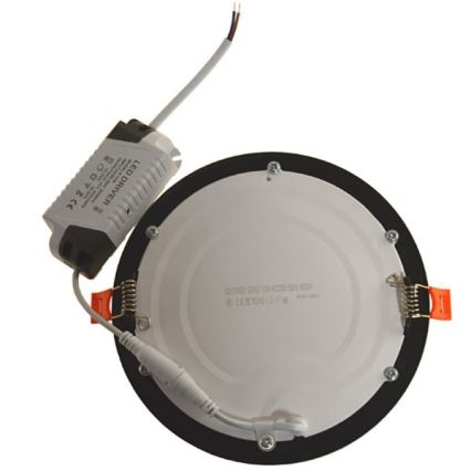 LED ugradno stropno svetlo GERD LED/12W/230V 4000K crno