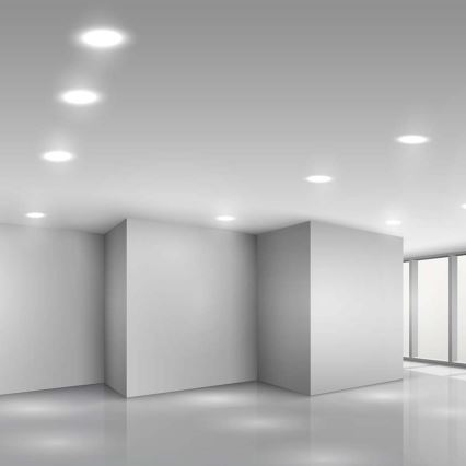 LED ugradno stropno svetlo LED/6W/230V Ø 12 cm 3000K bela