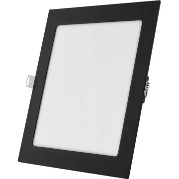 LED ugradno stropno svetlo NEXXO LED/18W/230V 3000/3500/4000K crno 22,5 x 22,5 cm