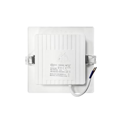 LED ugradno stropno svetlo SQUARE LED/9W/230V 4000K 14,5x14,5 cm belo