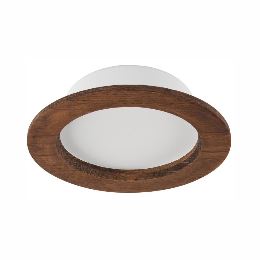 LED ugradno stropno svetlo WOODY SPOT LED/12,5W/230V 3000K trešnja prečnik 16 cm