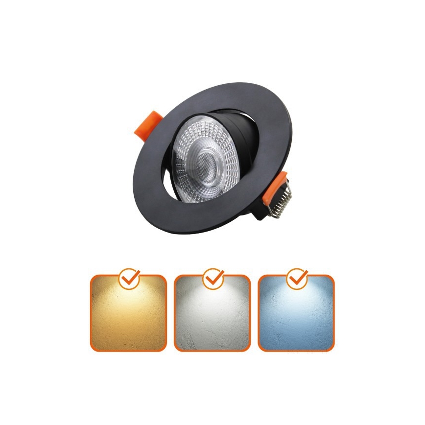 LED ugradno svetlo BRINO LED/3/5/7W/230V 3000/4000/6500K crna