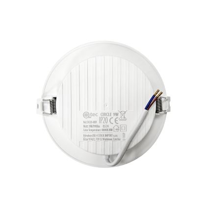LED ugradno svetlo CIRCLE LED/9W/230V 4000K prečnik 14,5 cm belo