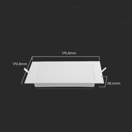 LED ugradno svetlo LED/12W/230V 4000K