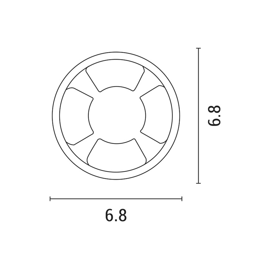 LED ugradno svetlo LED/3W/12V IP65