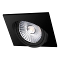 LED ugradno svetlo LED/6W/230V 3000K 8,5x8,5 cm crno