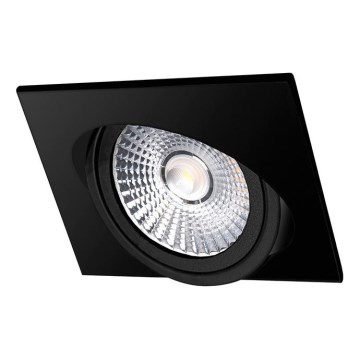 LED ugradno svetlo LED/6W/230V 3000K 8,5x8,5 cm crno