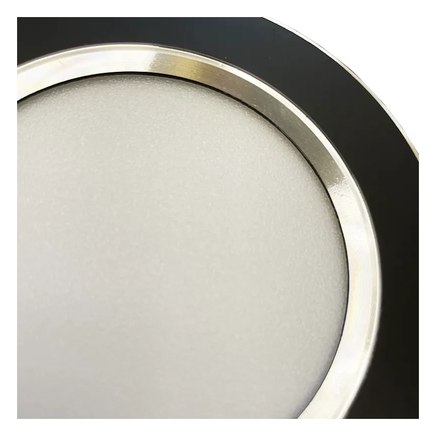 LED ugradno svetlo LED/7,5W/230V 4000K crno/srebrno
