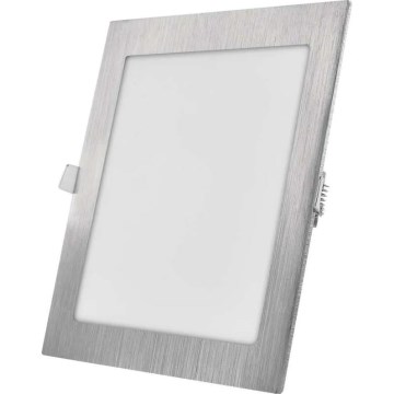 LED ugradno svetlo NEXXO LED/18W/230V 3000/3500/4000K, srebrno, 22,5x22,5 cm