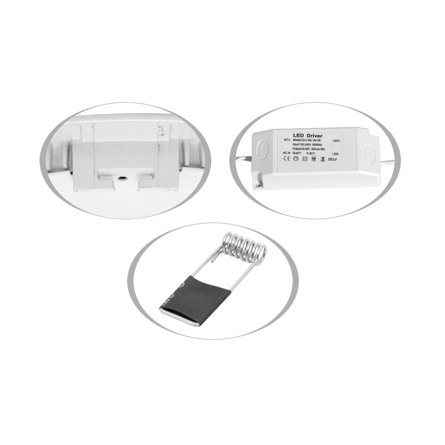 LED kupatilsko ugradno plafonsko svetlo RAFA LED/25W/230V 4100K IP44