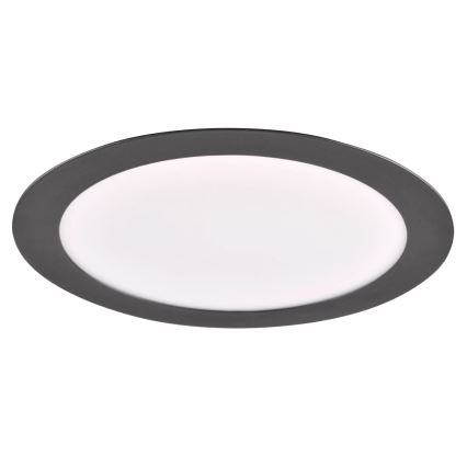 LED ugradno svetlo RIGEL LED/14W/230V 4000 K, prečnik 22 cm, crno