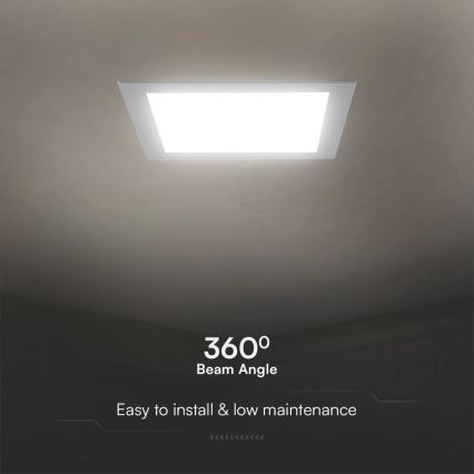 LED ugradno svetlo SAMSUNG CHIP LED/3W/230V 3000K 9x9 cm belo