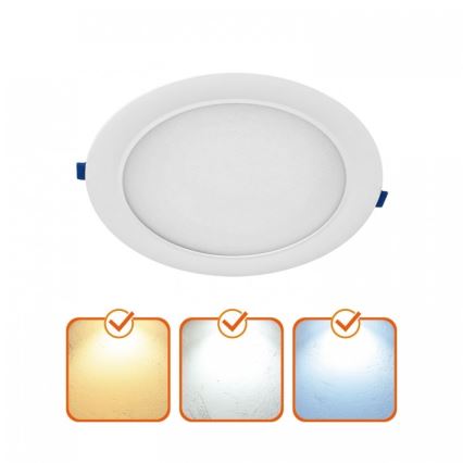 LED ugradno svetlo SIGARO LED/18W/230V 3000/4000/6500K prečnika 22 cm belo