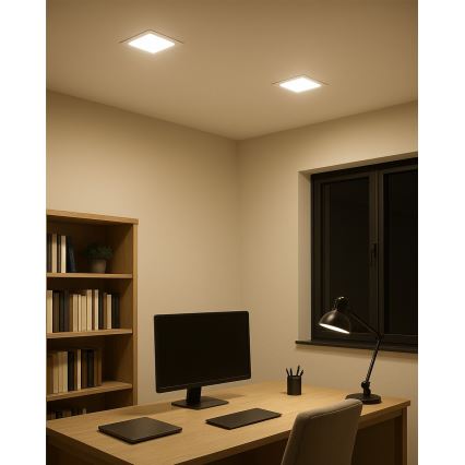 LED ugradno svetlo SQUARE LED/15W/230V 4200K 18,8x18,8 cm belo